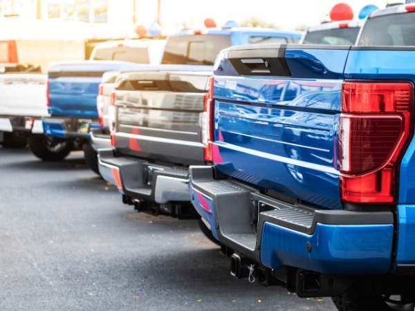 Pickup Trucks Parked