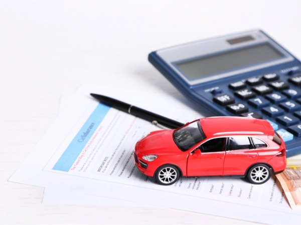 Mini Red Car with Car Insurance