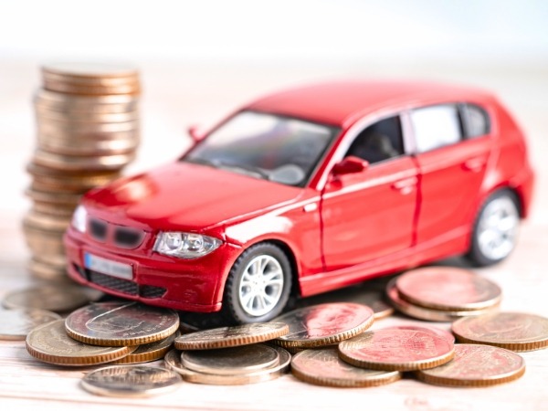 Mini Red Car with Coins